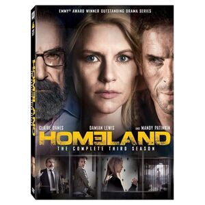 Homeland: Season 3 DVD Claire Danes Rupert Friend rare foil cover Showtime